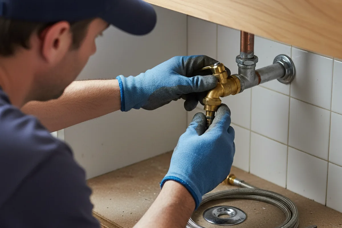 Shutoff valve and fitting work during Repiping in North Washington